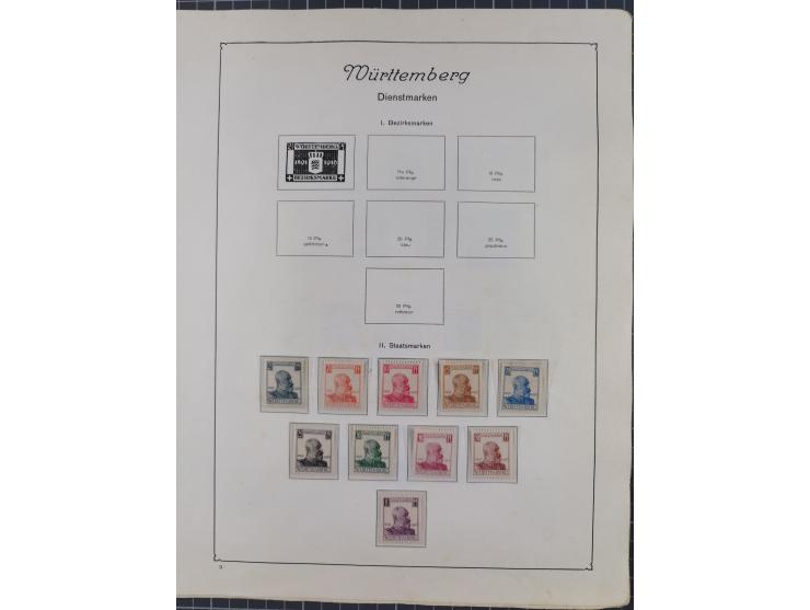 1872/1946, ungebrauchte/postfrische und gestempelte Sammlung ab Deutsches Reich mit besseren, ab 1933 viele postfrische Ausga