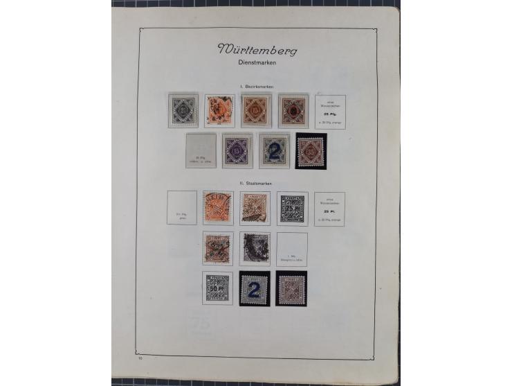 1872/1946, ungebrauchte/postfrische und gestempelte Sammlung ab Deutsches Reich mit besseren, ab 1933 viele postfrische Ausga