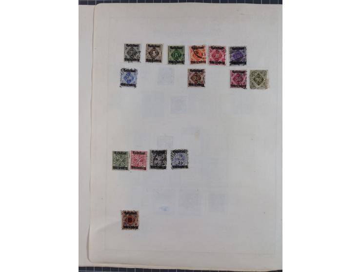 1872/1946, ungebrauchte/postfrische und gestempelte Sammlung ab Deutsches Reich mit besseren, ab 1933 viele postfrische Ausga