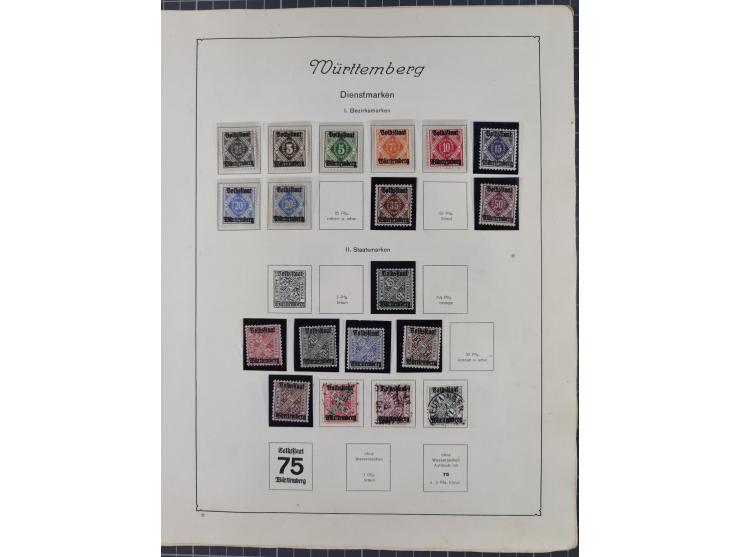 1872/1946, ungebrauchte/postfrische und gestempelte Sammlung ab Deutsches Reich mit besseren, ab 1933 viele postfrische Ausga