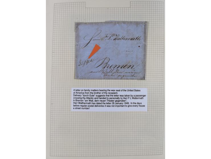 1698/1858 (ca.), über 75 Vorphila-Briefe, mit Thurn und Taxis, Hamburg. etc., dabei viele verschiedene Stempel und Verwendung