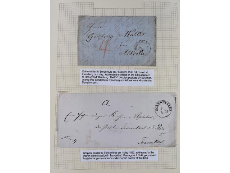 1698/1858 (ca.), über 75 Vorphila-Briefe, mit Thurn und Taxis, Hamburg. etc., dabei viele verschiedene Stempel und Verwendung