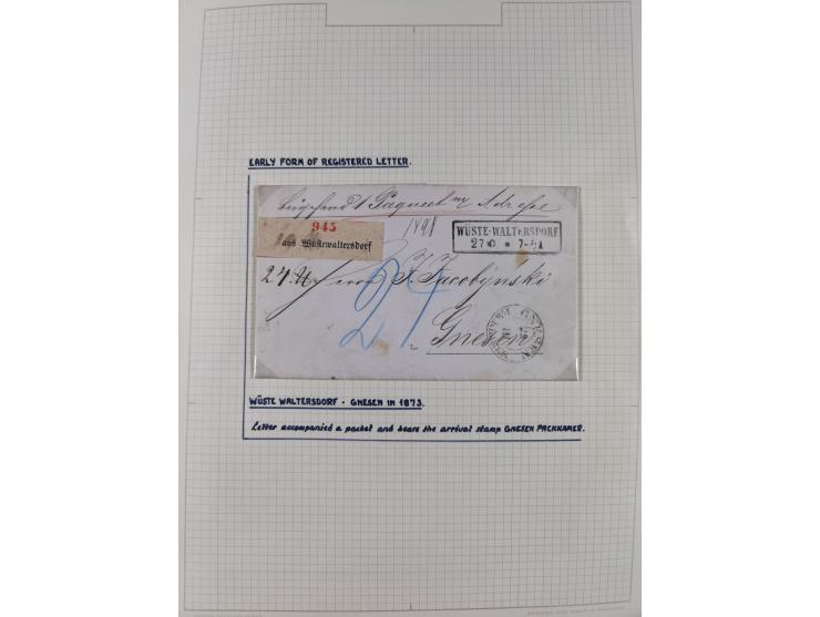 1698/1858 (ca.), über 75 Vorphila-Briefe, mit Thurn und Taxis, Hamburg. etc., dabei viele verschiedene Stempel und Verwendung