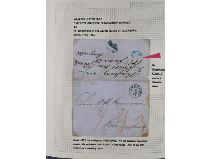 1698/1858 (ca.), über 75 Vorphila-Briefe, mit Thurn und Taxis, Hamburg. etc., dabei viele verschiedene Stempel und Verwendung