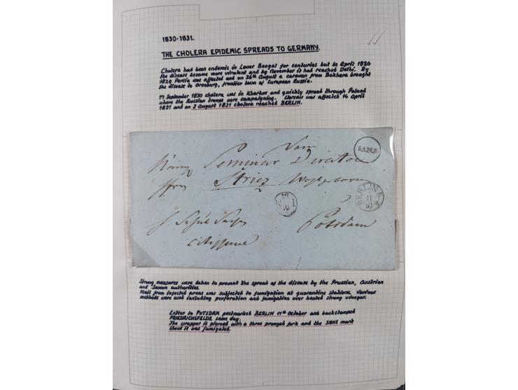 1698/1858 (ca.), über 75 Vorphila-Briefe, mit Thurn und Taxis, Hamburg. etc., dabei viele verschiedene Stempel und Verwendung