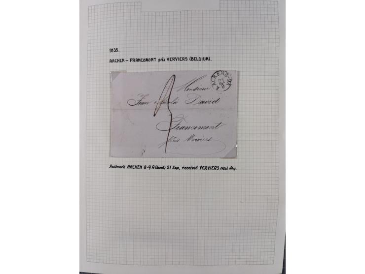 1698/1858 (ca.), über 75 Vorphila-Briefe, mit Thurn und Taxis, Hamburg. etc., dabei viele verschiedene Stempel und Verwendung