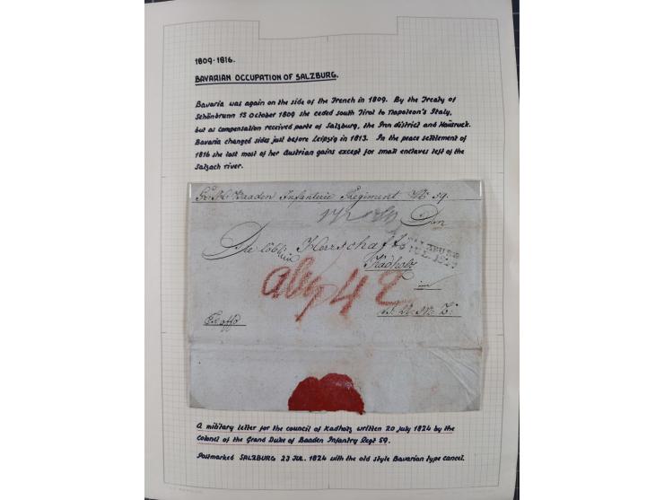 1698/1858 (ca.), über 75 Vorphila-Briefe, mit Thurn und Taxis, Hamburg. etc., dabei viele verschiedene Stempel und Verwendung