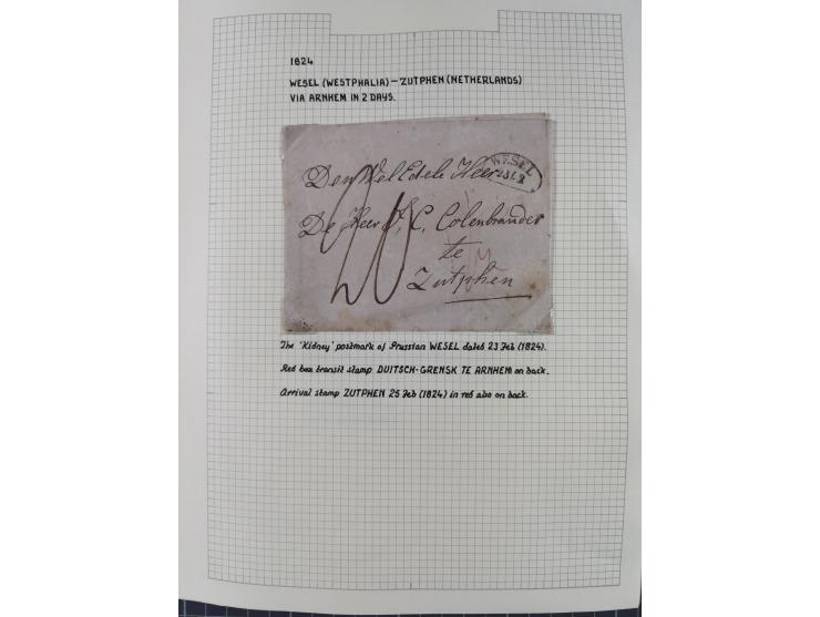1698/1858 (ca.), über 75 Vorphila-Briefe, mit Thurn und Taxis, Hamburg. etc., dabei viele verschiedene Stempel und Verwendung