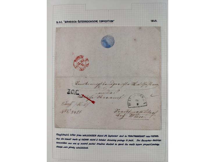 1698/1858 (ca.), über 75 Vorphila-Briefe, mit Thurn und Taxis, Hamburg. etc., dabei viele verschiedene Stempel und Verwendung