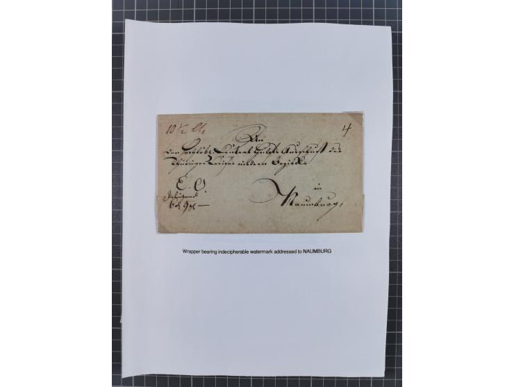 1698/1858 (ca.), über 75 Vorphila-Briefe, mit Thurn und Taxis, Hamburg. etc., dabei viele verschiedene Stempel und Verwendung