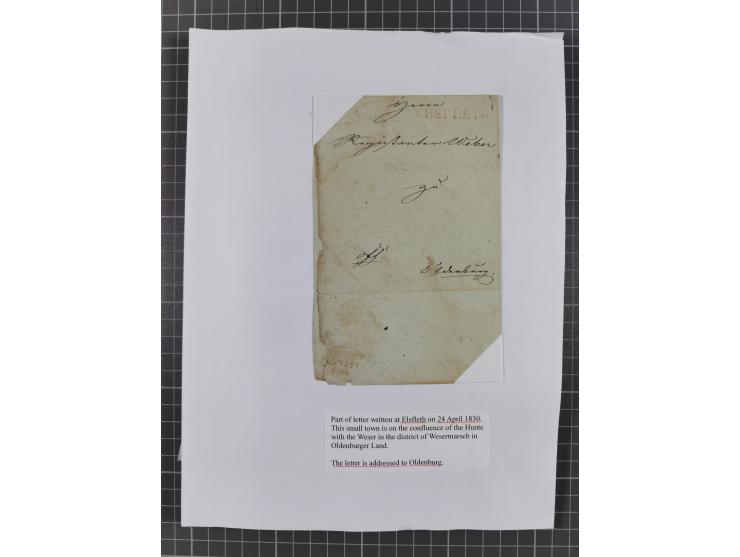 1698/1858 (ca.), über 75 Vorphila-Briefe, mit Thurn und Taxis, Hamburg. etc., dabei viele verschiedene Stempel und Verwendung