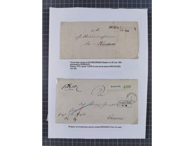 1698/1858 (ca.), über 75 Vorphila-Briefe, mit Thurn und Taxis, Hamburg. etc., dabei viele verschiedene Stempel und Verwendung