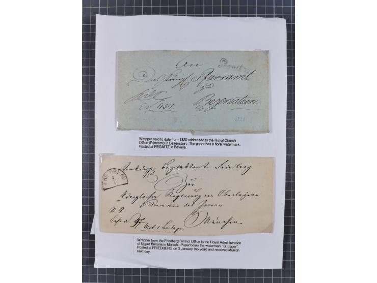 1698/1858 (ca.), über 75 Vorphila-Briefe, mit Thurn und Taxis, Hamburg. etc., dabei viele verschiedene Stempel und Verwendung