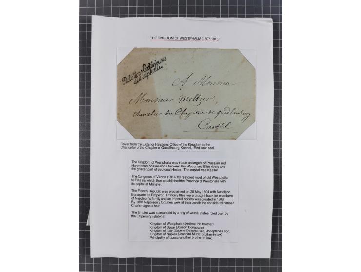 1698/1858 (ca.), über 75 Vorphila-Briefe, mit Thurn und Taxis, Hamburg. etc., dabei viele verschiedene Stempel und Verwendung