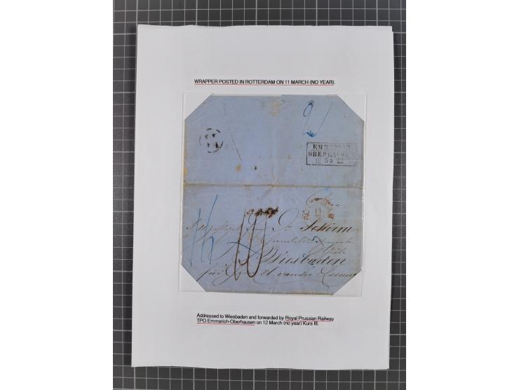 1698/1858 (ca.), über 75 Vorphila-Briefe, mit Thurn und Taxis, Hamburg. etc., dabei viele verschiedene Stempel und Verwendung