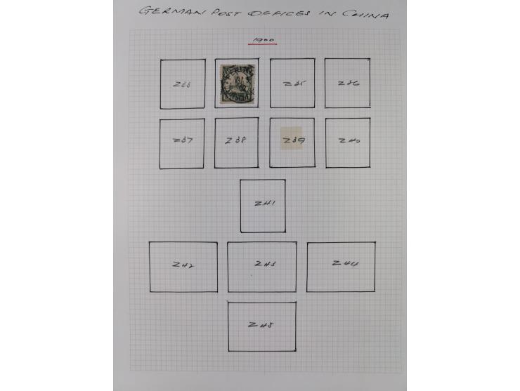 1890/1918, ungebrauchte und meist gestempelte Sammlung mit Vorläufer, bessere Werte dabei u.a. Deutsche Kolonien Kiautschou M