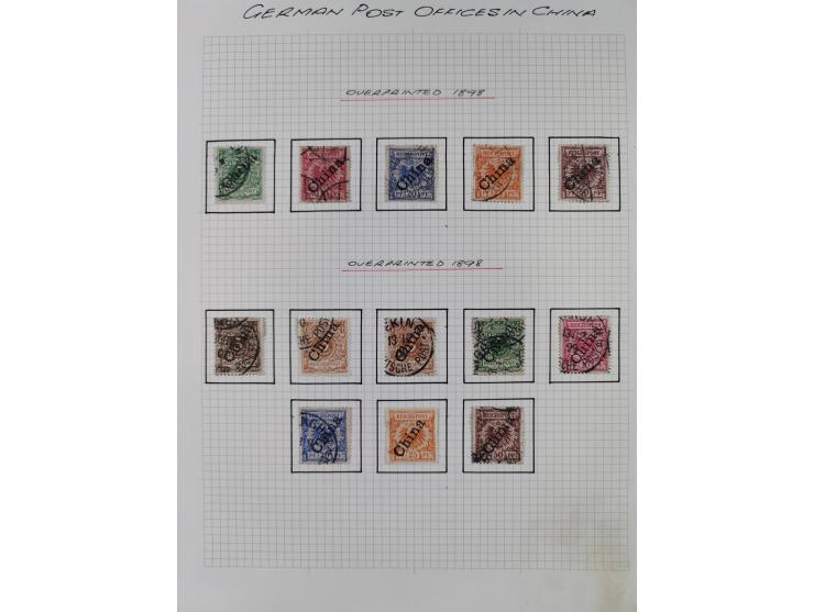 1890/1918, ungebrauchte und meist gestempelte Sammlung mit Vorläufer, bessere Werte dabei u.a. Deutsche Kolonien Kiautschou M