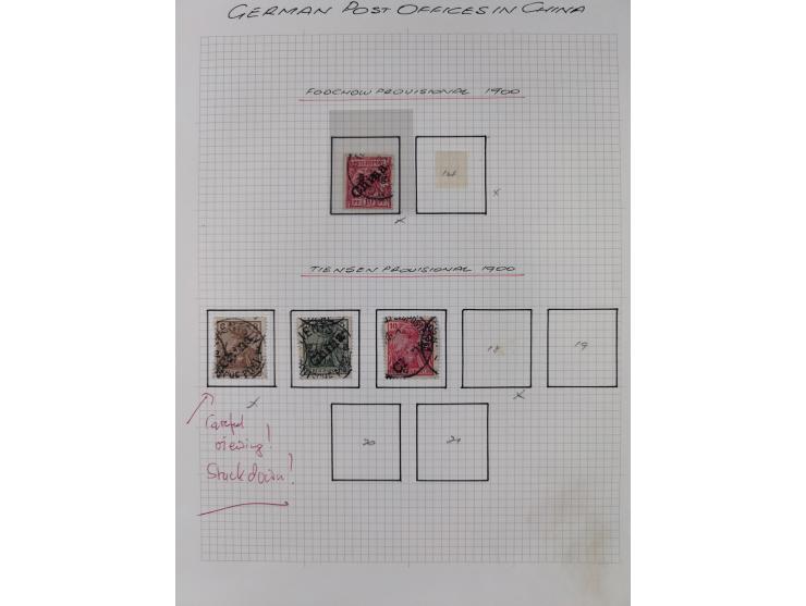 1890/1918, ungebrauchte und meist gestempelte Sammlung mit Vorläufer, bessere Werte dabei u.a. Deutsche Kolonien Kiautschou M
