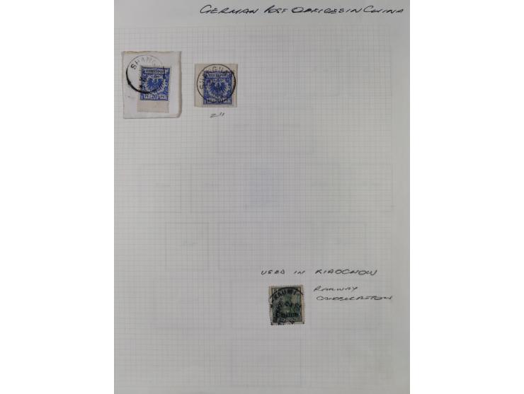 1890/1918, ungebrauchte und meist gestempelte Sammlung mit Vorläufer, bessere Werte dabei u.a. Deutsche Kolonien Kiautschou M
