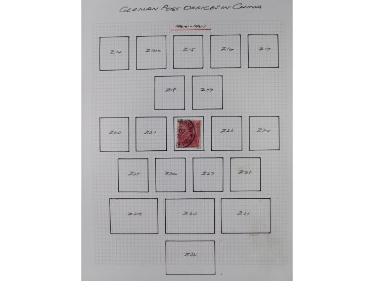 1890/1918, ungebrauchte und meist gestempelte Sammlung mit Vorläufer, bessere Werte dabei u.a. Deutsche Kolonien Kiautschou M