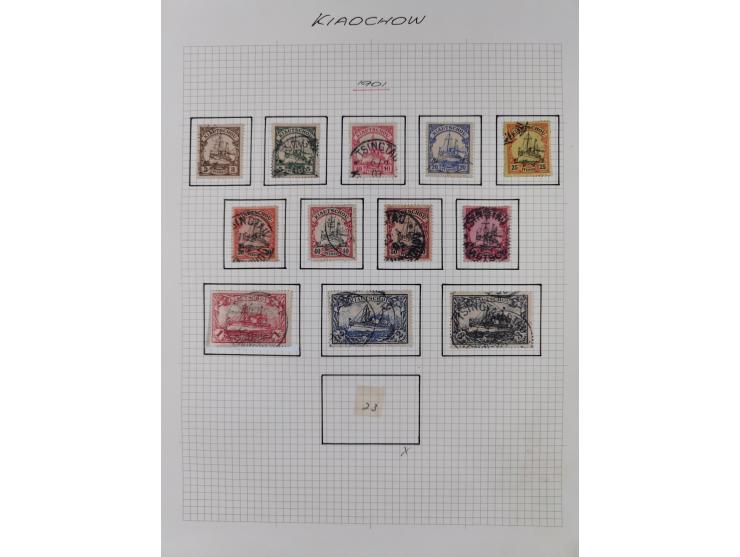 1890/1918, ungebrauchte und meist gestempelte Sammlung mit Vorläufer, bessere Werte dabei u.a. Deutsche Kolonien Kiautschou M