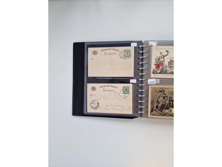PRIVATGANZSACHEN: 1895/1912 (ca.), überwiegend reichhaltige ungebrauchte/gestempelte Sammlung von Privatpostkarten und Lithos