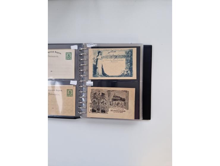 PRIVATGANZSACHEN: 1895/1912 (ca.), überwiegend reichhaltige ungebrauchte/gestempelte Sammlung von Privatpostkarten und Lithos