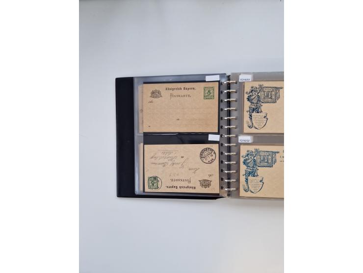 PRIVATGANZSACHEN: 1895/1912 (ca.), überwiegend reichhaltige ungebrauchte/gestempelte Sammlung von Privatpostkarten und Lithos