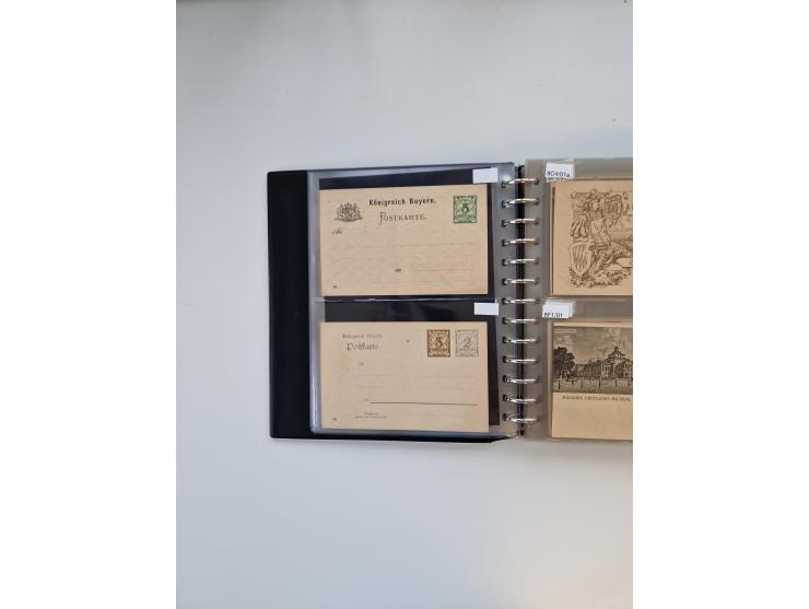 PRIVATGANZSACHEN: 1895/1912 (ca.), überwiegend reichhaltige ungebrauchte/gestempelte Sammlung von Privatpostkarten und Lithos