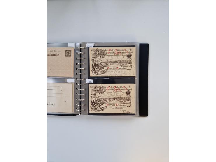 PRIVATGANZSACHEN: 1895/1912 (ca.), überwiegend reichhaltige ungebrauchte/gestempelte Sammlung von Privatpostkarten und Lithos