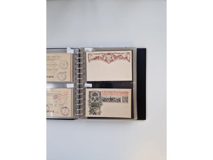 PRIVATGANZSACHEN: 1895/1912 (ca.), überwiegend reichhaltige ungebrauchte/gestempelte Sammlung von Privatpostkarten und Lithos
