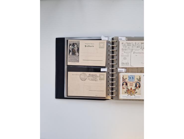 PRIVATGANZSACHEN: 1895/1912 (ca.), überwiegend reichhaltige ungebrauchte/gestempelte Sammlung von Privatpostkarten und Lithos
