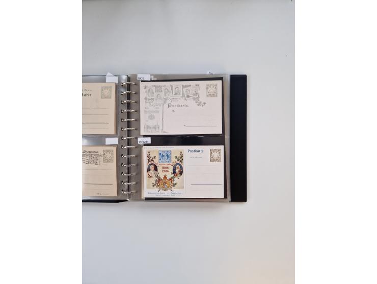 PRIVATGANZSACHEN: 1895/1912 (ca.), überwiegend reichhaltige ungebrauchte/gestempelte Sammlung von Privatpostkarten und Lithos