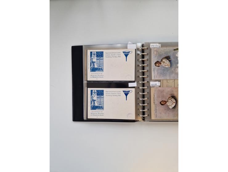 PRIVATGANZSACHEN: 1895/1912 (ca.), überwiegend reichhaltige ungebrauchte/gestempelte Sammlung von Privatpostkarten und Lithos