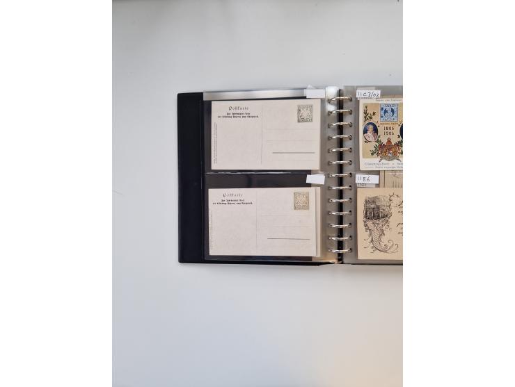 PRIVATGANZSACHEN: 1895/1912 (ca.), überwiegend reichhaltige ungebrauchte/gestempelte Sammlung von Privatpostkarten und Lithos
