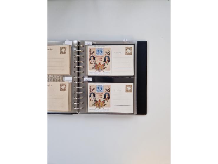 PRIVATGANZSACHEN: 1895/1912 (ca.), überwiegend reichhaltige ungebrauchte/gestempelte Sammlung von Privatpostkarten und Lithos