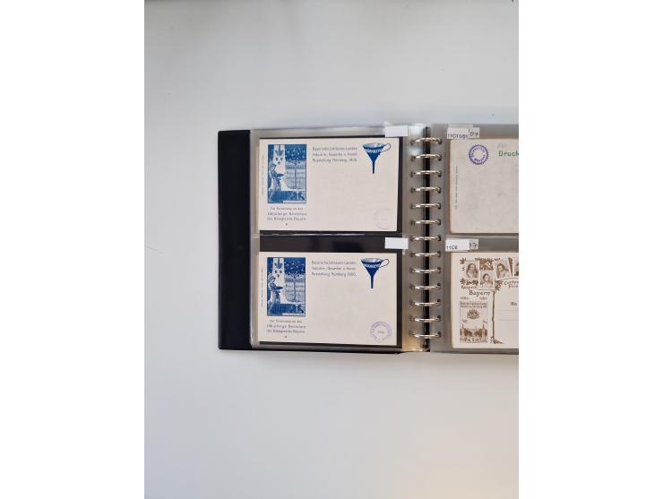 PRIVATGANZSACHEN: 1895/1912 (ca.), überwiegend reichhaltige ungebrauchte/gestempelte Sammlung von Privatpostkarten und Lithos