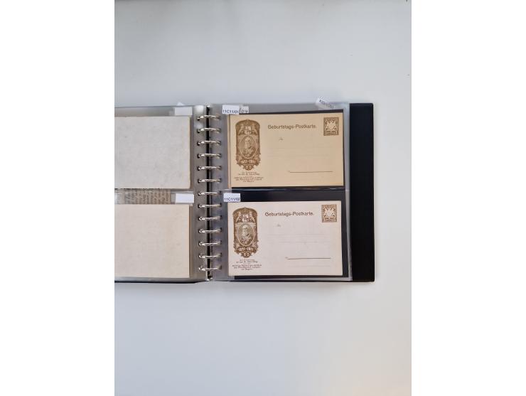 PRIVATGANZSACHEN: 1895/1912 (ca.), überwiegend reichhaltige ungebrauchte/gestempelte Sammlung von Privatpostkarten und Lithos