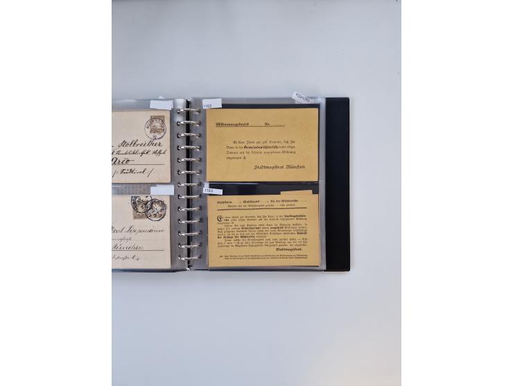 PRIVATGANZSACHEN: 1895/1912 (ca.), überwiegend reichhaltige ungebrauchte/gestempelte Sammlung von Privatpostkarten und Lithos