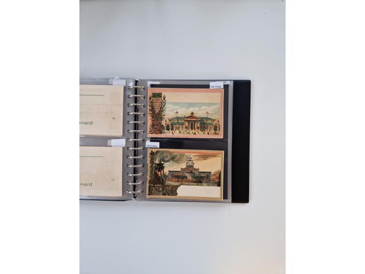 PRIVATGANZSACHEN: 1895/1912 (ca.), überwiegend reichhaltige ungebrauchte/gestempelte Sammlung von Privatpostkarten und Lithos