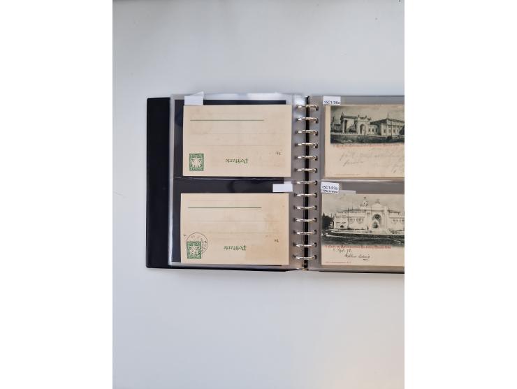 PRIVATGANZSACHEN: 1895/1912 (ca.), überwiegend reichhaltige ungebrauchte/gestempelte Sammlung von Privatpostkarten und Lithos