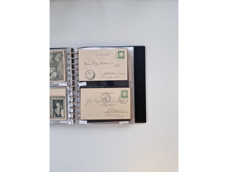 PRIVATGANZSACHEN: 1895/1912 (ca.), überwiegend reichhaltige ungebrauchte/gestempelte Sammlung von Privatpostkarten und Lithos
