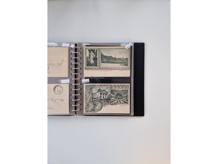PRIVATGANZSACHEN: 1895/1912 (ca.), überwiegend reichhaltige ungebrauchte/gestempelte Sammlung von Privatpostkarten und Lithos
