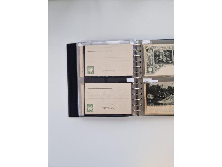 PRIVATGANZSACHEN: 1895/1912 (ca.), überwiegend reichhaltige ungebrauchte/gestempelte Sammlung von Privatpostkarten und Lithos