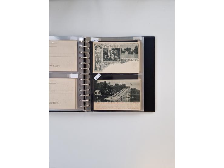 PRIVATGANZSACHEN: 1895/1912 (ca.), überwiegend reichhaltige ungebrauchte/gestempelte Sammlung von Privatpostkarten und Lithos