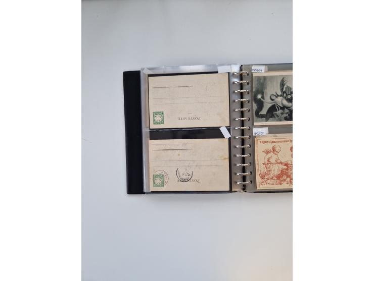 PRIVATGANZSACHEN: 1895/1912 (ca.), überwiegend reichhaltige ungebrauchte/gestempelte Sammlung von Privatpostkarten und Lithos
