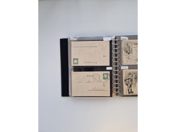 PRIVATGANZSACHEN: 1895/1912 (ca.), überwiegend reichhaltige ungebrauchte/gestempelte Sammlung von Privatpostkarten und Lithos