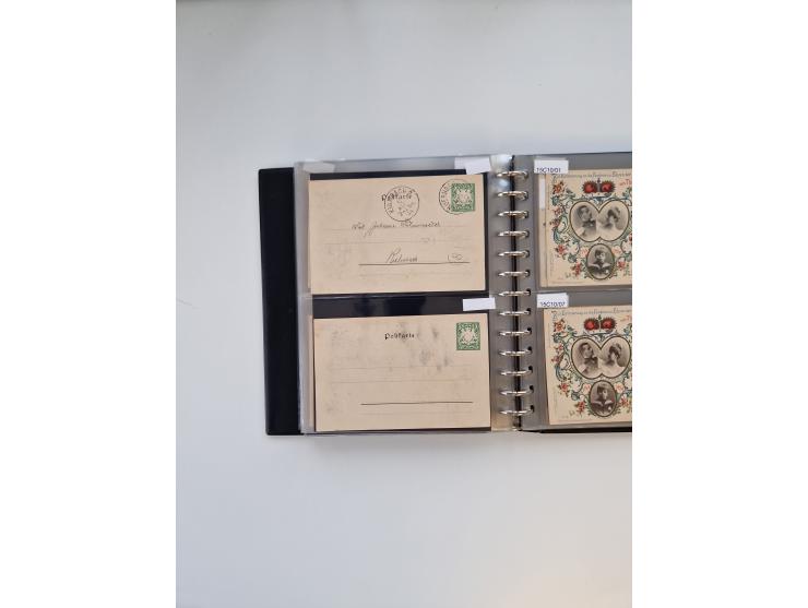 PRIVATGANZSACHEN: 1895/1912 (ca.), überwiegend reichhaltige ungebrauchte/gestempelte Sammlung von Privatpostkarten und Lithos