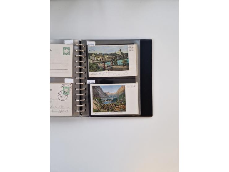 PRIVATGANZSACHEN: 1895/1912 (ca.), überwiegend reichhaltige ungebrauchte/gestempelte Sammlung von Privatpostkarten und Lithos