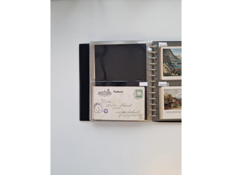 PRIVATGANZSACHEN: 1895/1912 (ca.), überwiegend reichhaltige ungebrauchte/gestempelte Sammlung von Privatpostkarten und Lithos